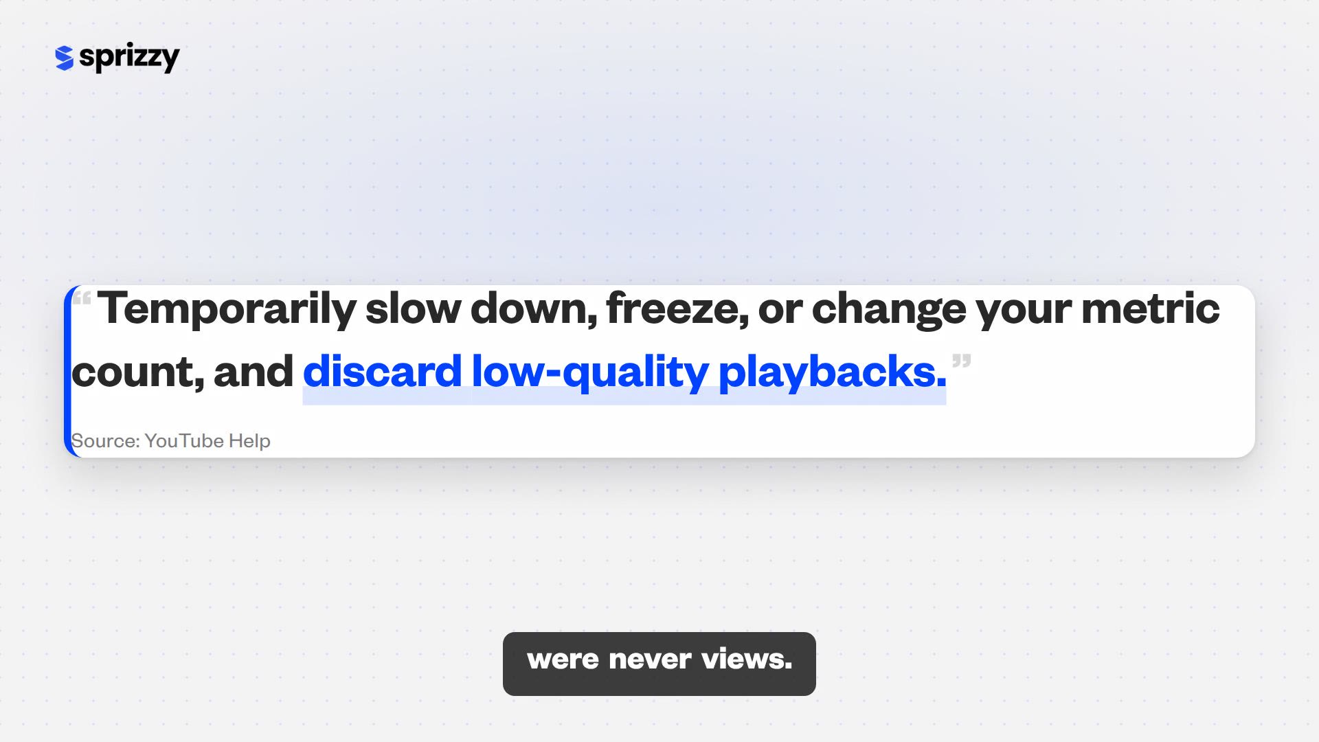 Your YouTube view count is frozen. Stop reloading it.